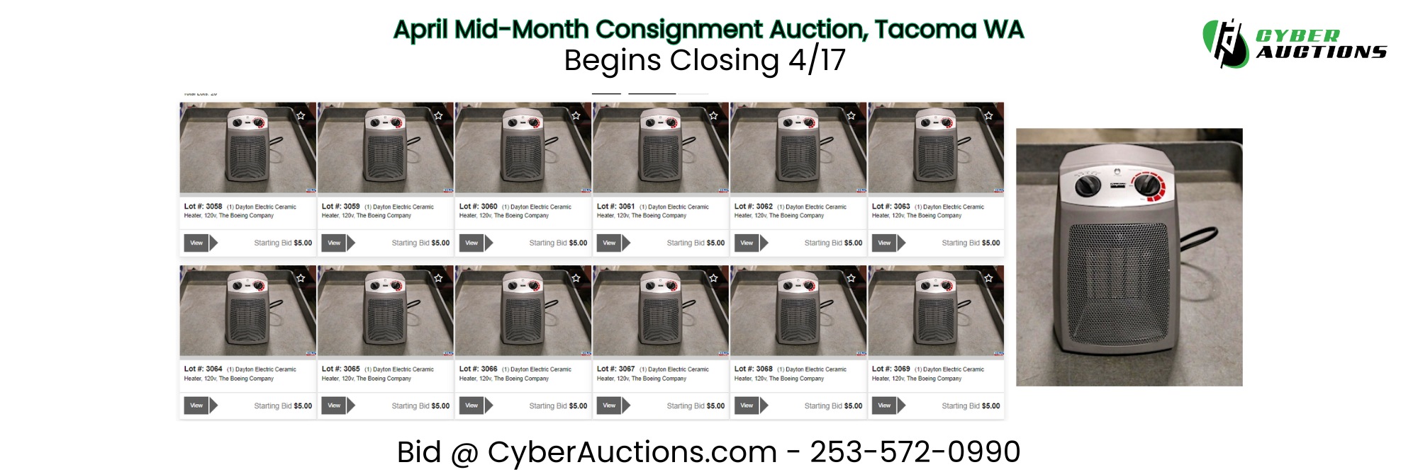 Copy of April Mid Month Consignment Auction, Tacoma WA (1)